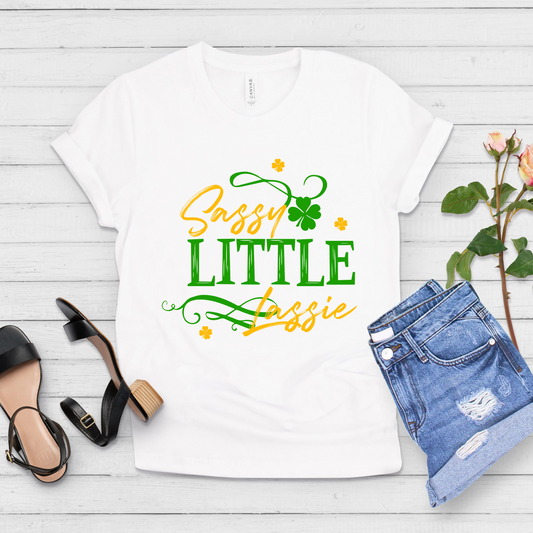 Sassy Little Lassie St Patricks Day Shirt