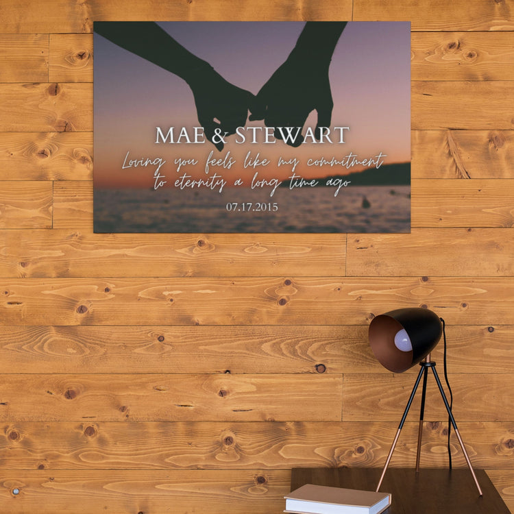 Custom Husband & Wife Canvas Wall Art