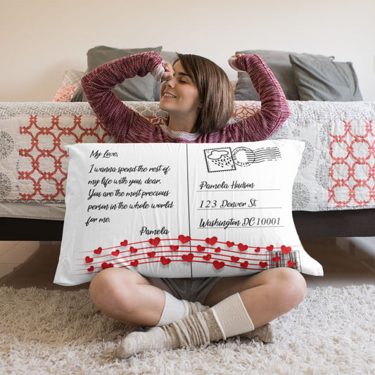 Custom Quote Letter Pillow Case Cover Gift