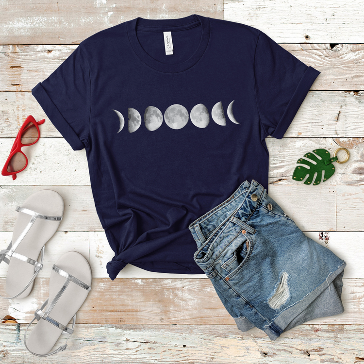 Moon Phases Hippie Boho Shirt For Men and Women - Teegarb