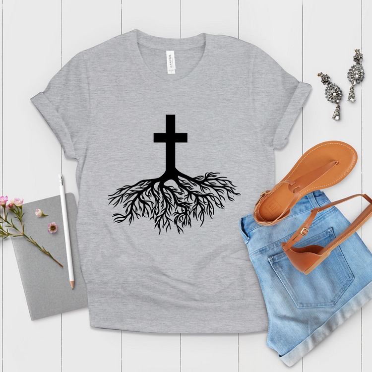 Root Crucifixion Inspirational Christian Shirt - Teegarb
