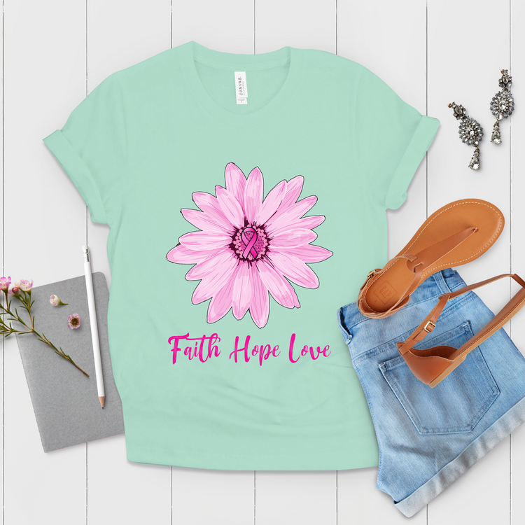 Faith Hope Love Motivational Inspirational Kindness Shirt - Teegarb