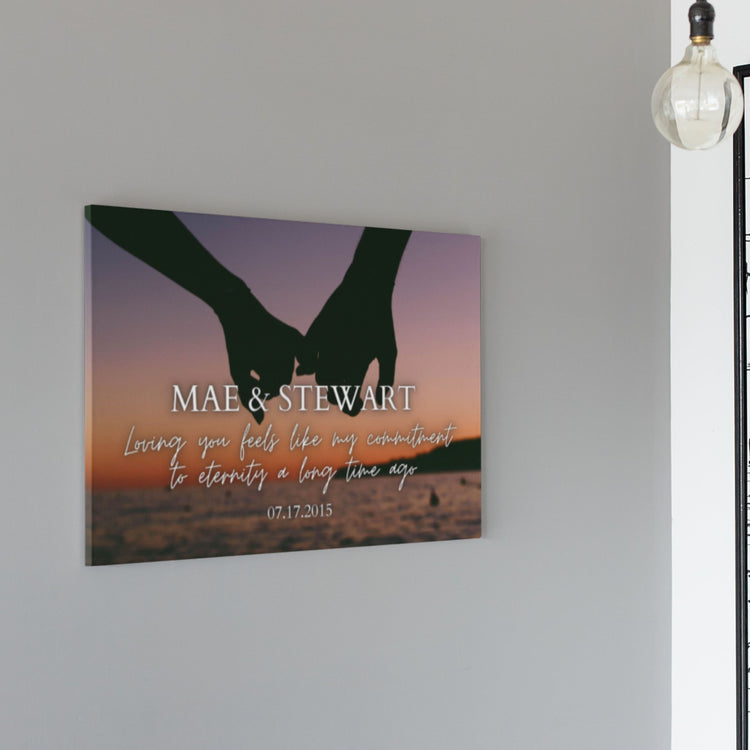 Custom Husband & Wife Canvas Wall Art