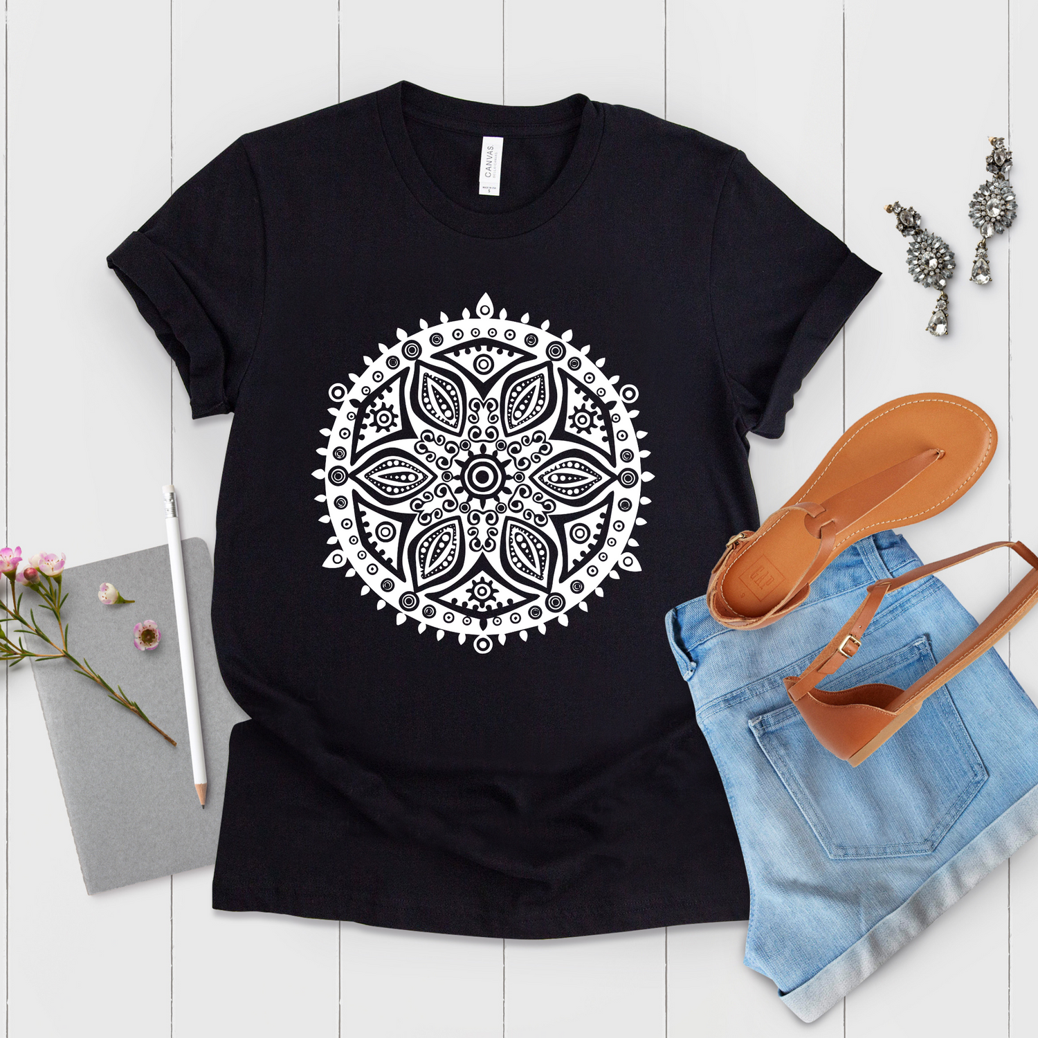 Mandala Bohemian Aesthetic Boho Chic Shirt - Teegarb