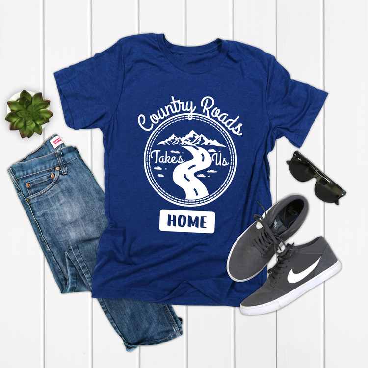 Country Roads Takes Us Home Camping Shirt