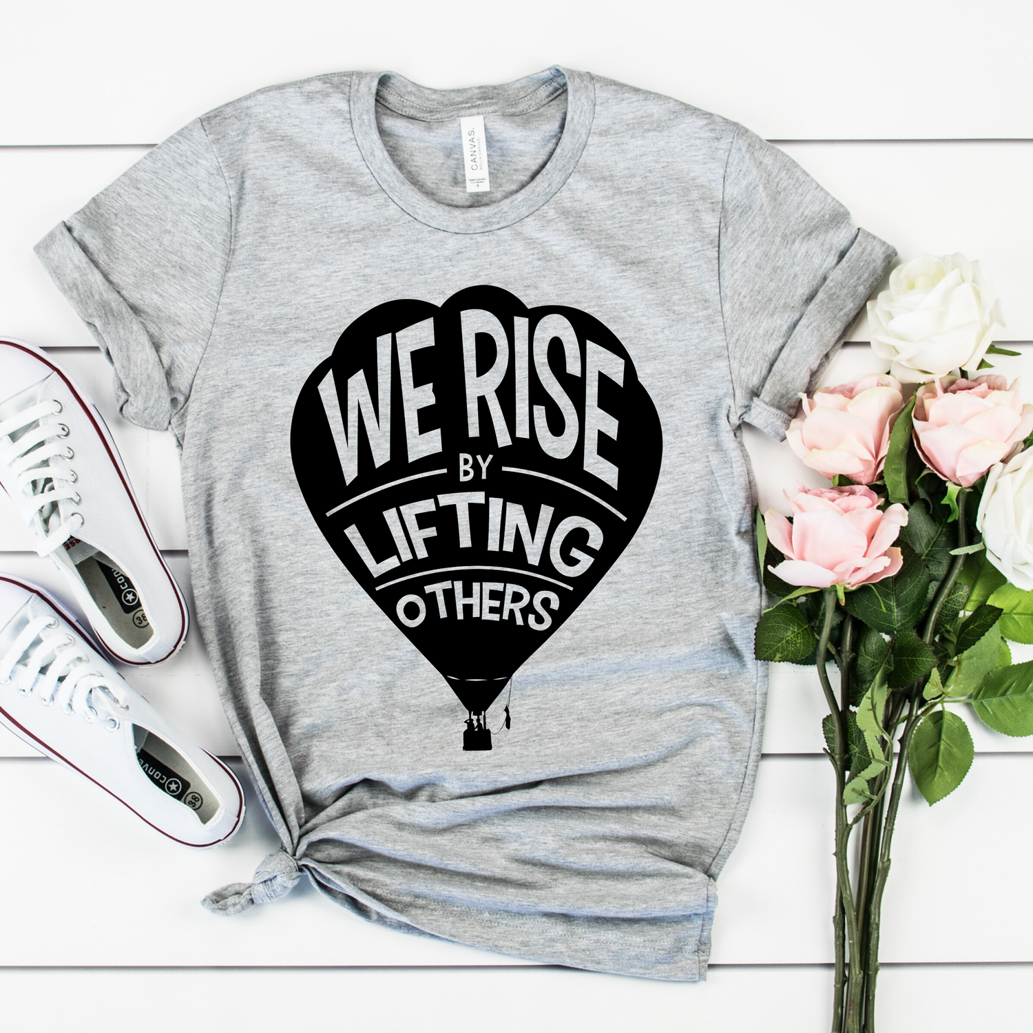 We Rise By Lifting Others Inspirational Christian Faith Shirt - Teegarb
