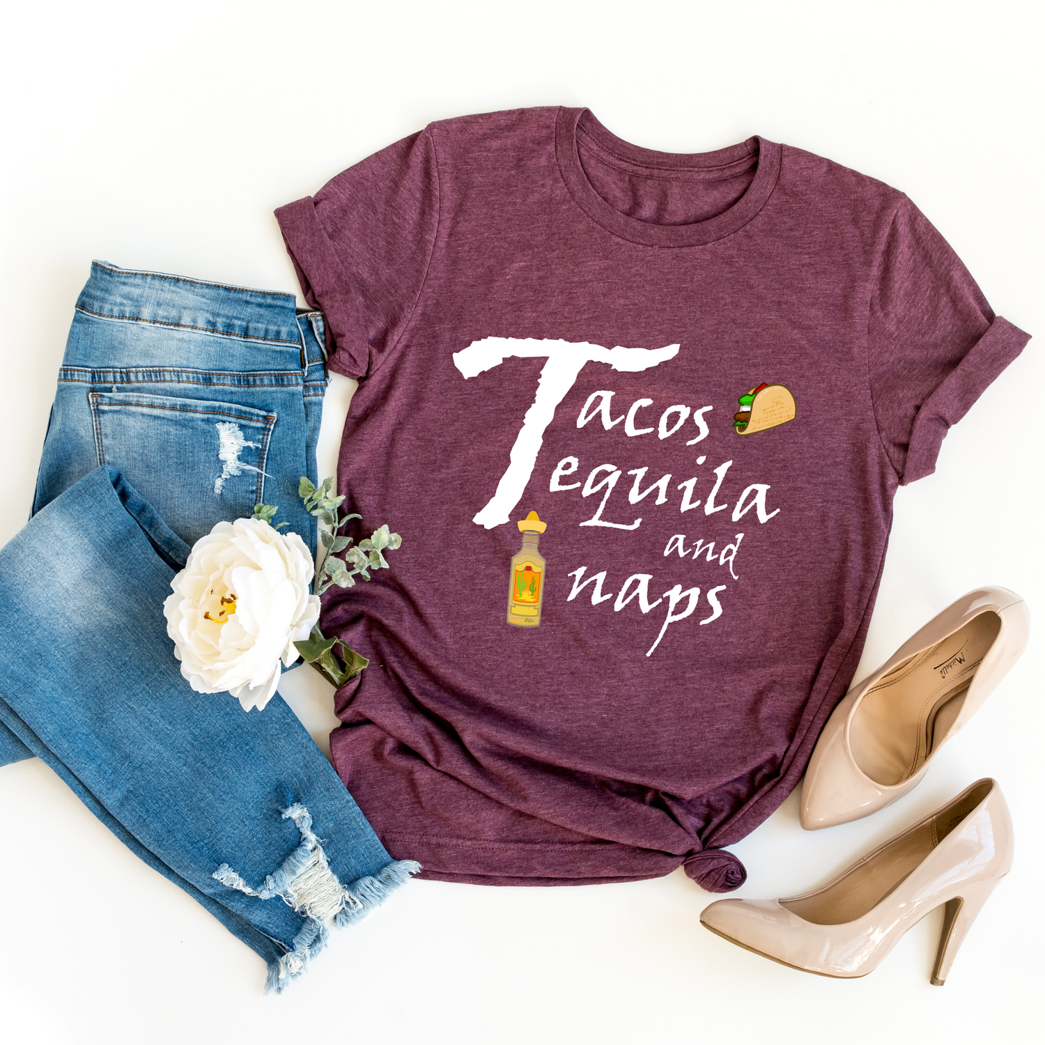 Tacos Tequila And Naps Cinco De Mayo Shirt - Teegarb