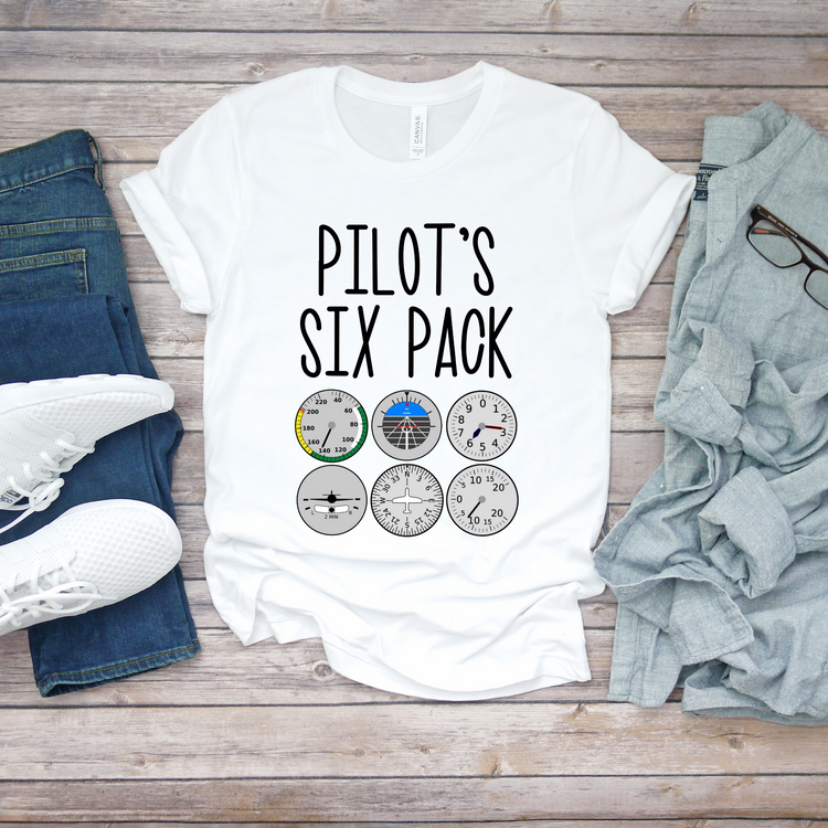 Pilot's Six Pack Aviation Shirt