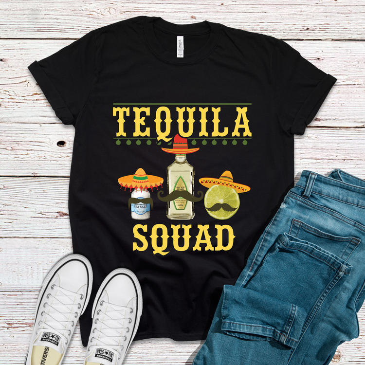 Tequila Squad Tacos And Tequila Cinco De Drinko Shirt - Teegarb