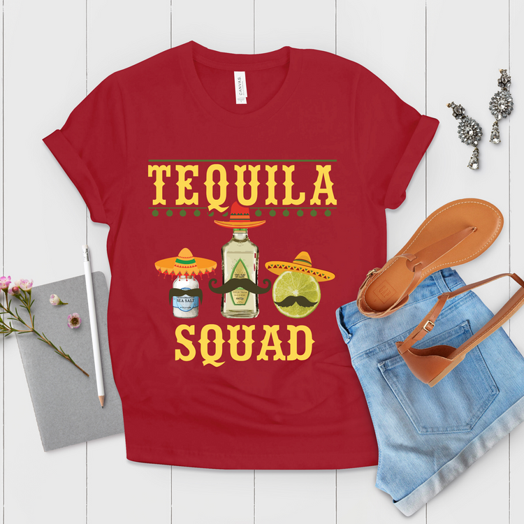 Tequila Squad Tacos And Tequila Cinco De Drinko Shirt - Teegarb