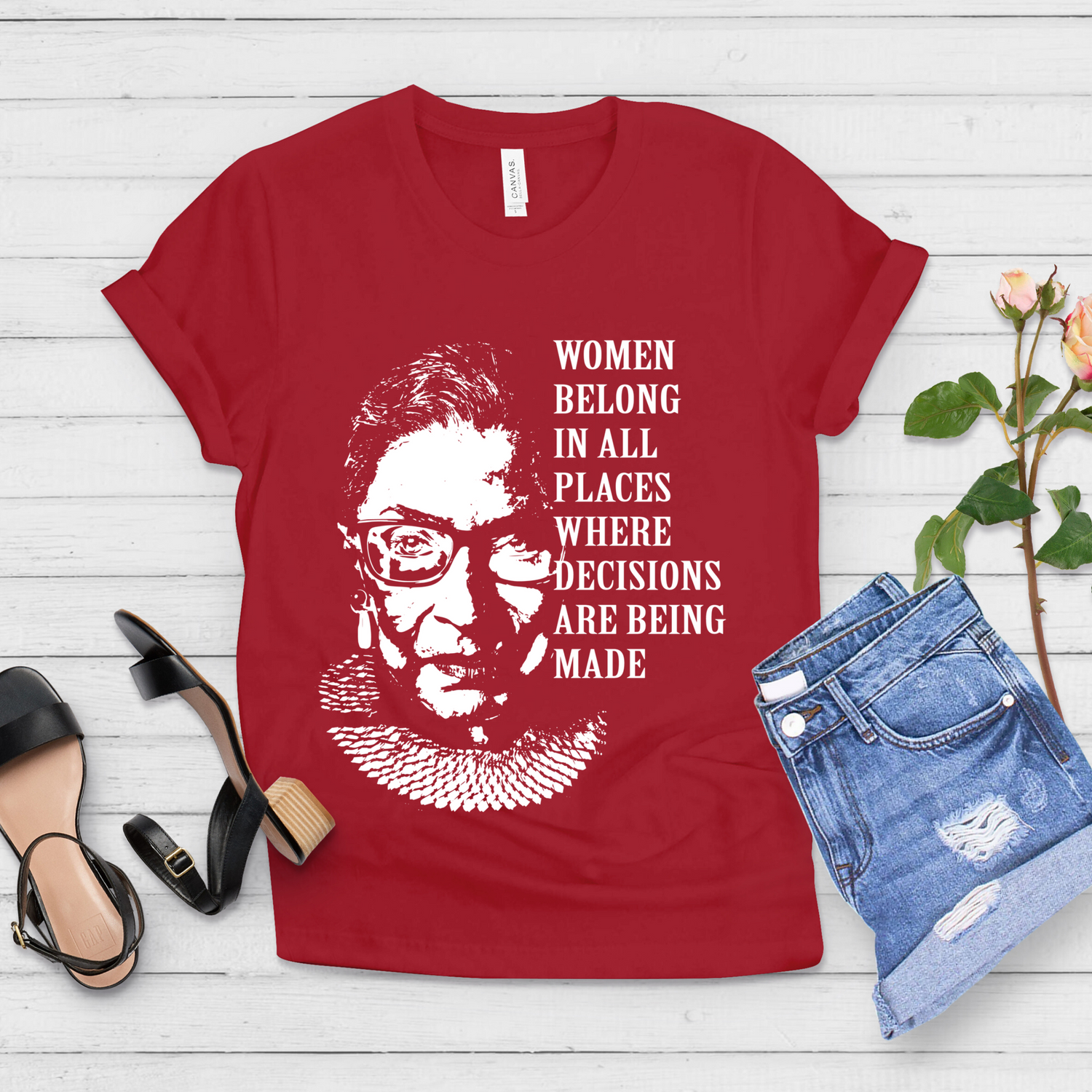 Women Belong In All Places Ruth Bader Ginsburg - Teegarb