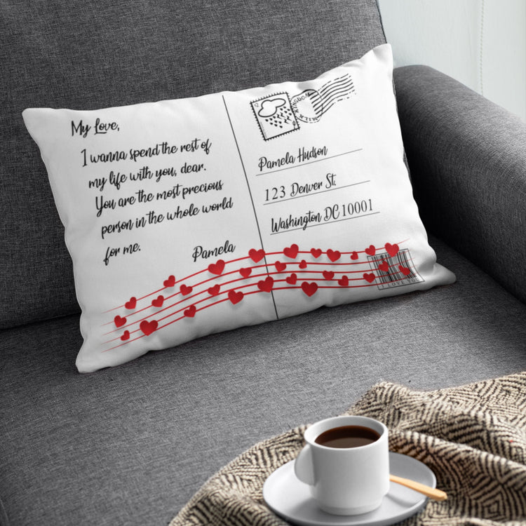 Custom Quote Letter Pillow Case Cover Gift