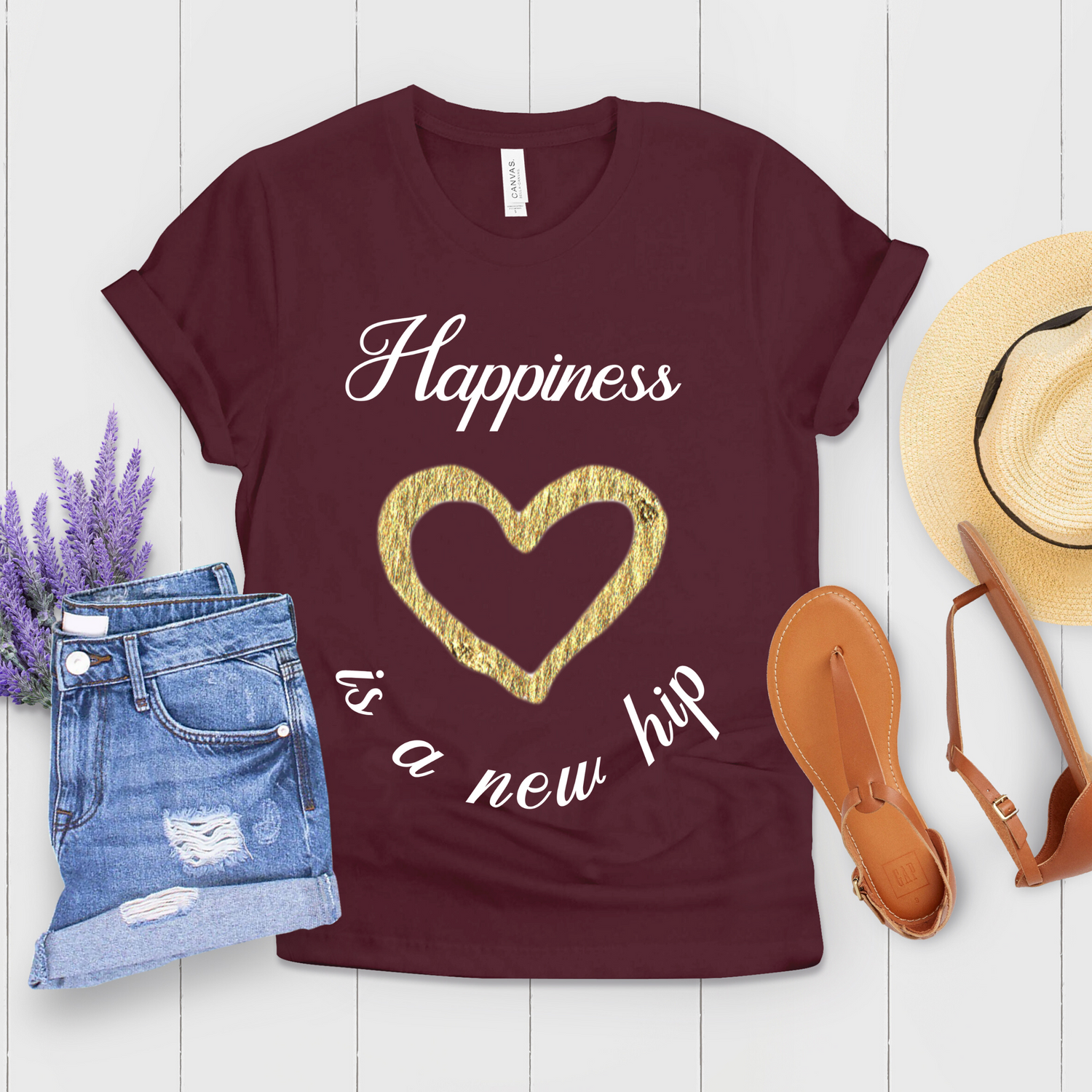 Happiness Is A New Hip Nurse Doctor Shirt - Teegarb