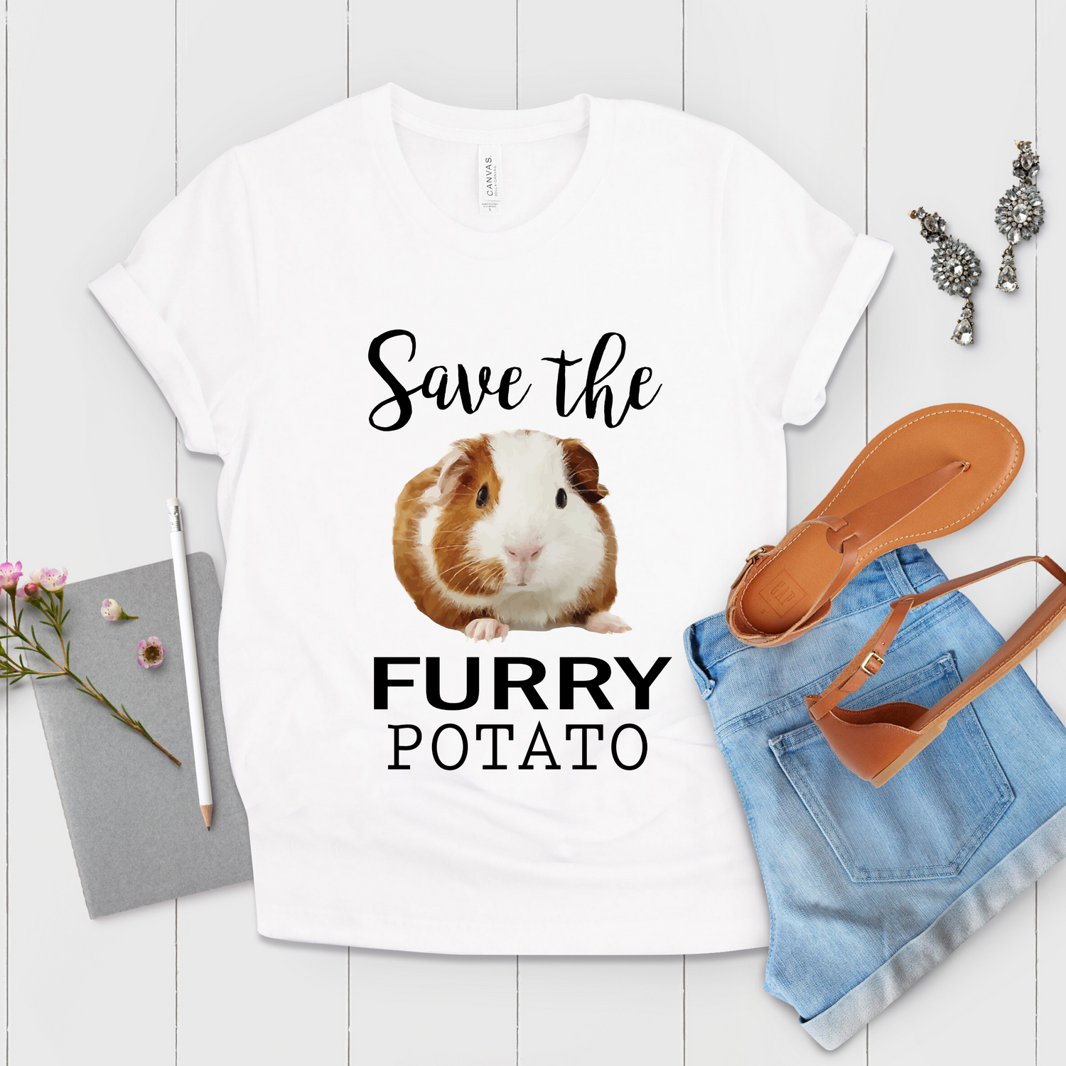Save The Furry Potato Guinea Pigs Hedgehog Hamster Mom Shirt - Teegarb