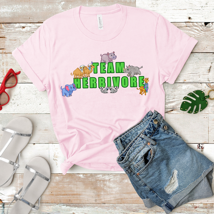 Team Herbivore Dinosaur Vegan Shirt - Teegarb