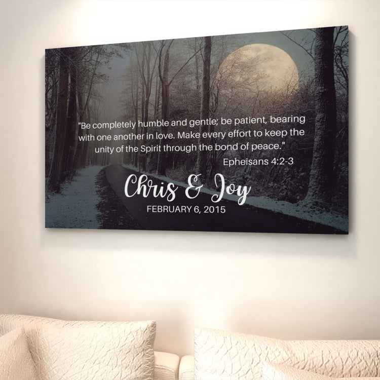 Personalized Couples Anniversary Wall Art