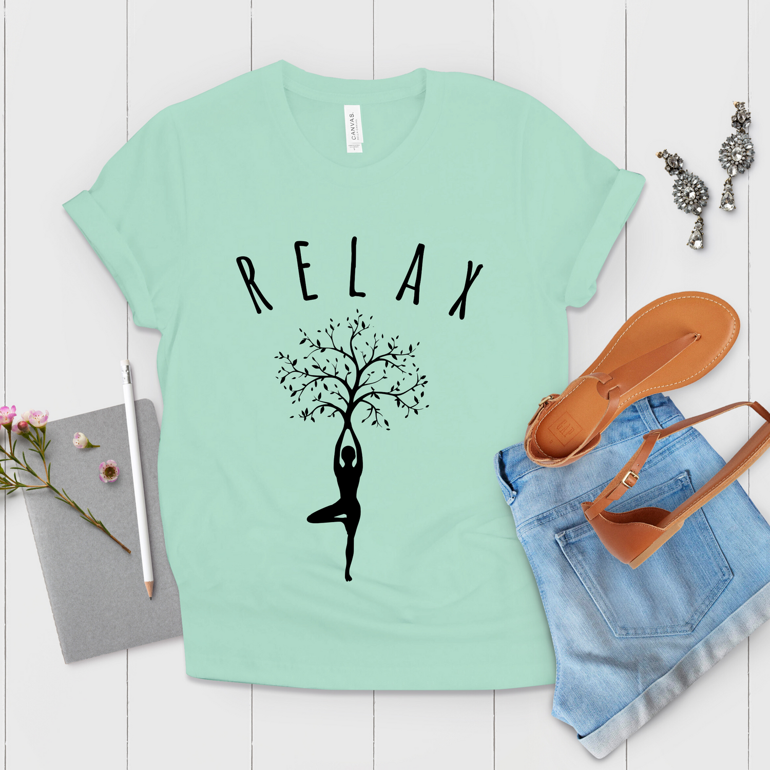Relax Funny Yoga Shirt - Teegarb