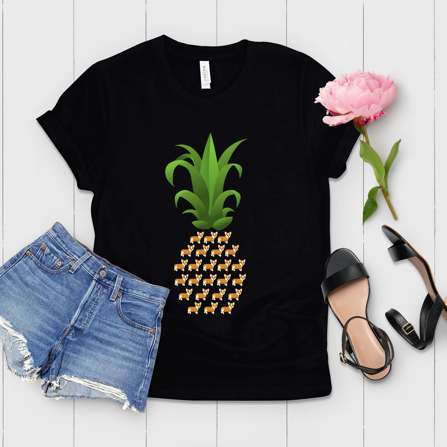 Pembroke Welsh Corgi Summer Pineapple Shirt - Teegarb