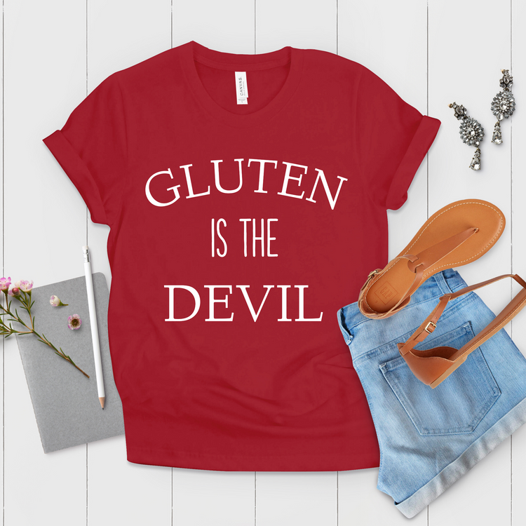 Gluten Is Devil Vegetarian Shirt - Teegarb