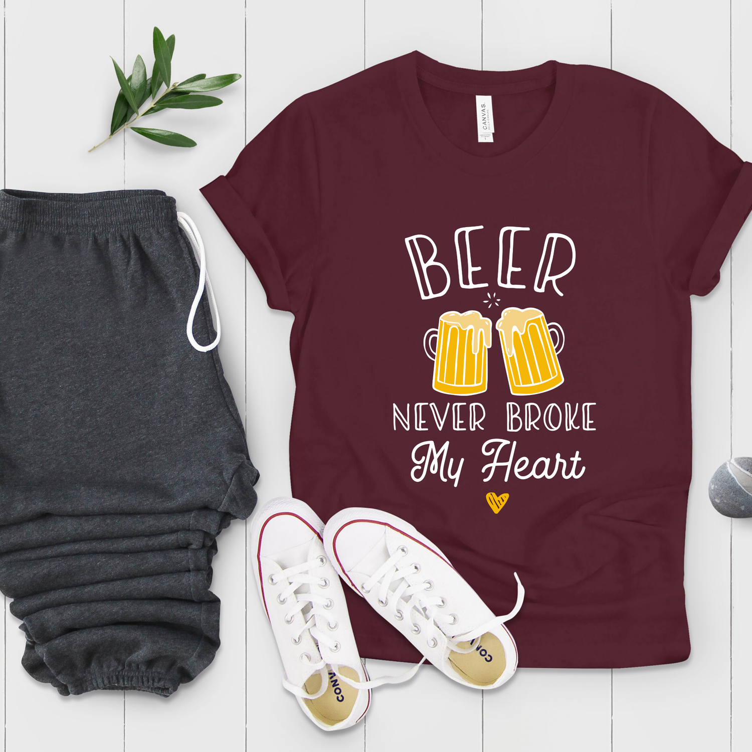 Beer Never Broke My Heart Homebrewer Country Music Beer Lover Shirt - Teegarb
