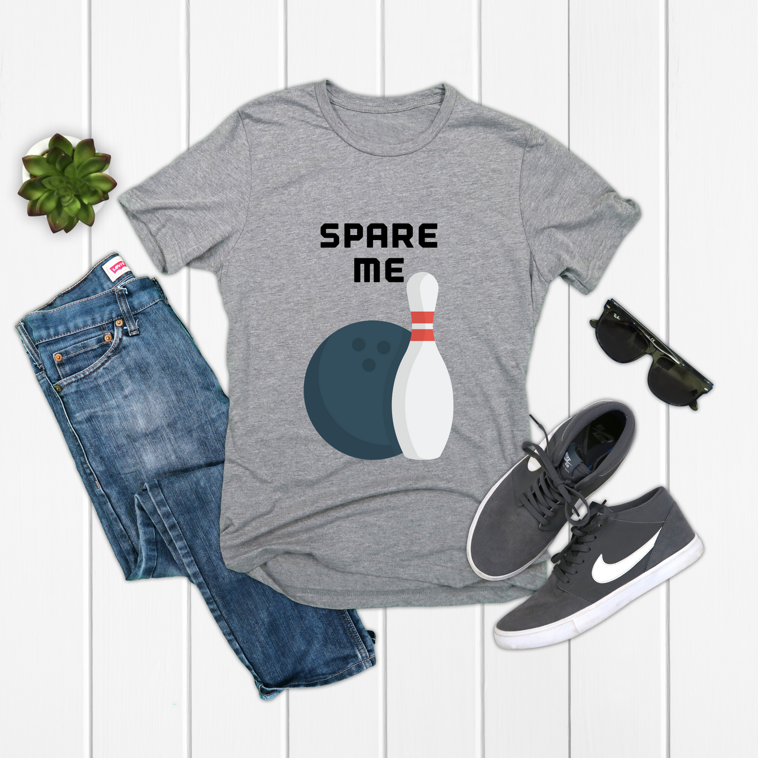 Spare Me Bowling Game Shirt - Teegarb