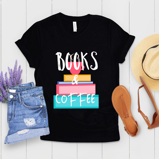 Books And Coffee Literature Shirt