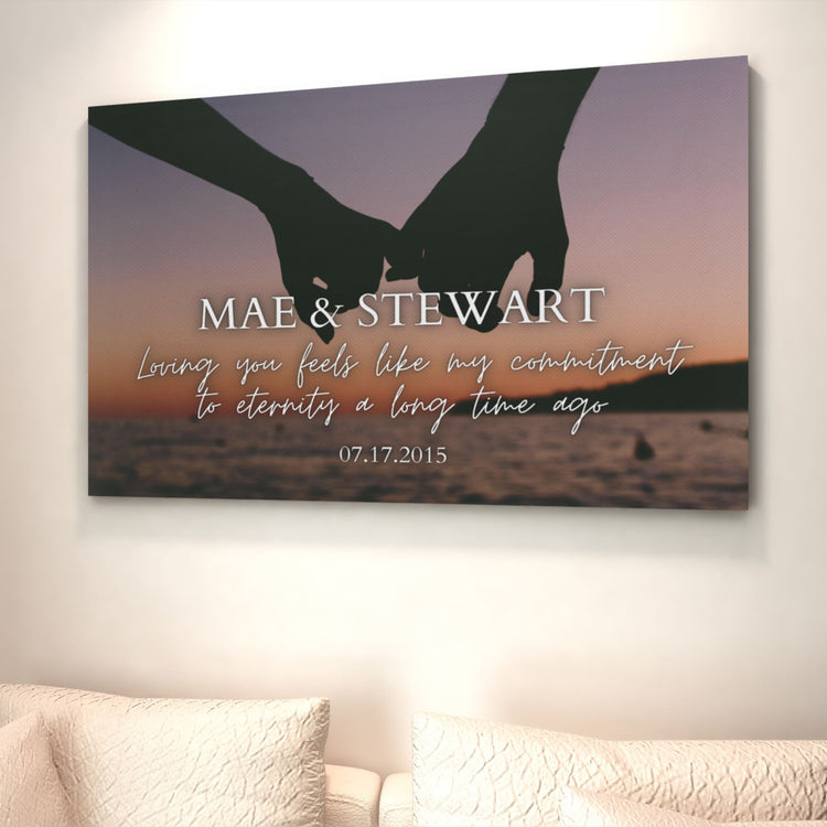 Custom Husband & Wife Canvas Wall Art