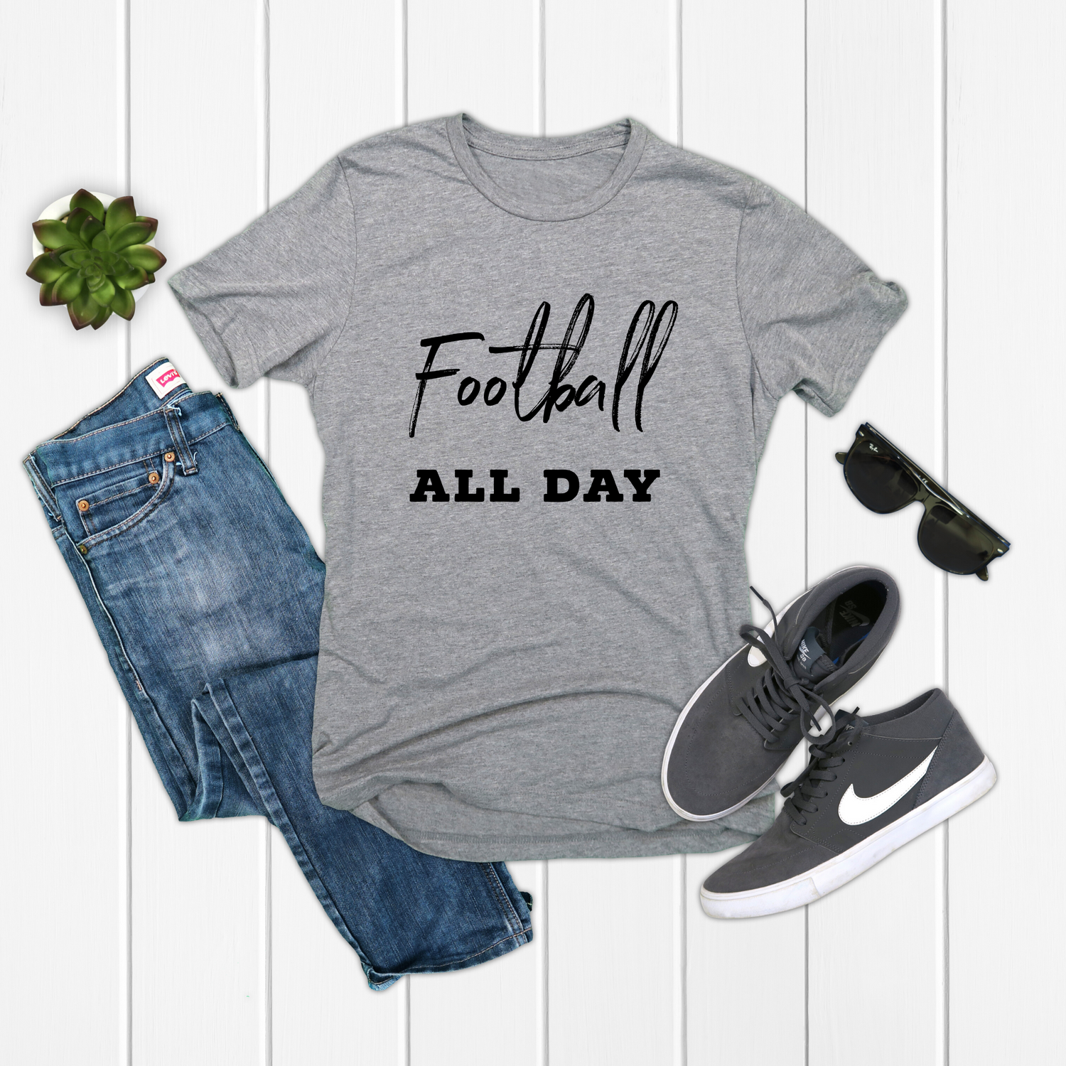 Football All Day Auburn Game Day Shirt - Teegarb