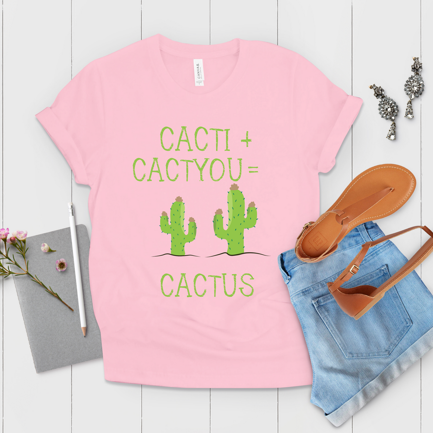 Cacti plus Cactyou equals Cactus Plant Shirt - Teegarb