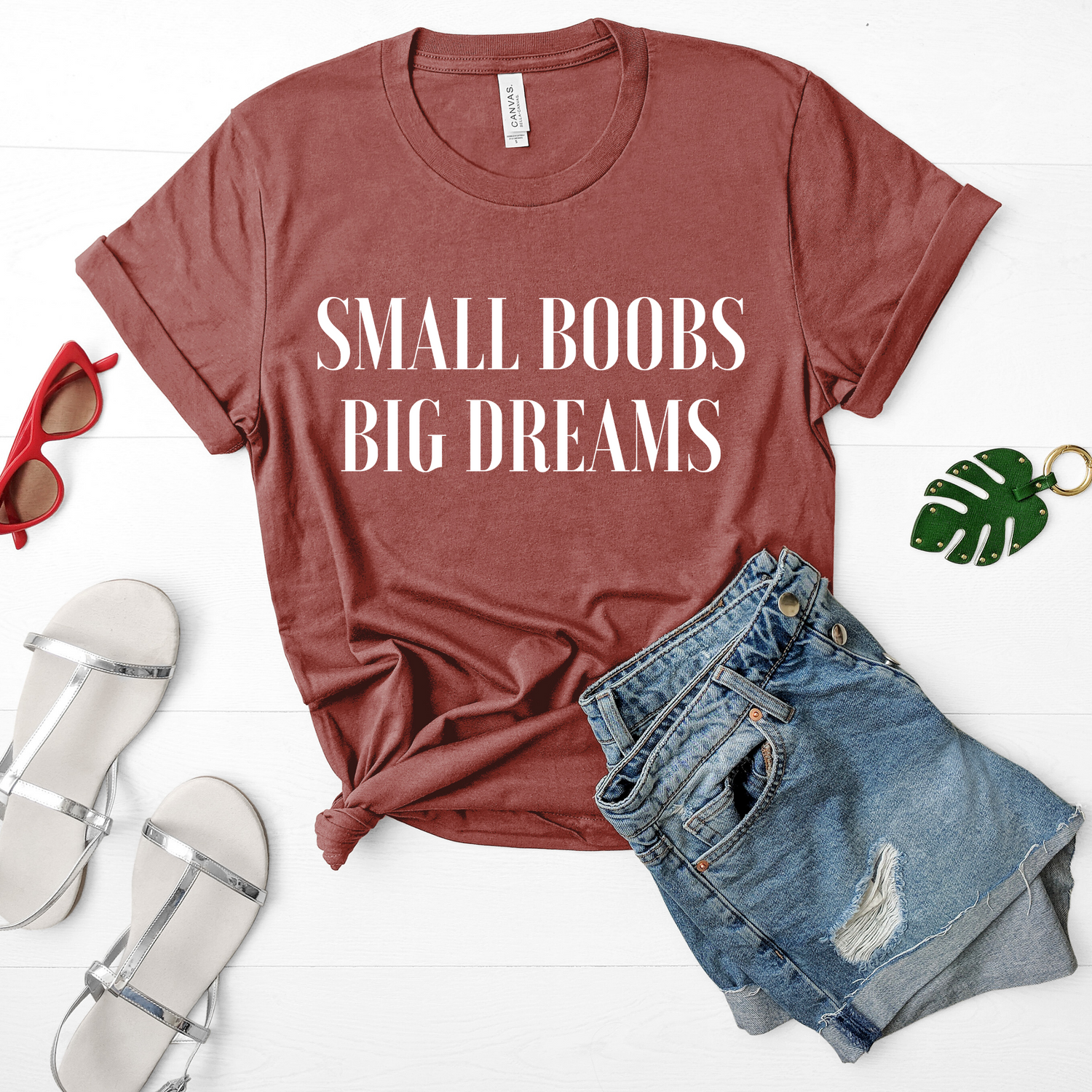 Small Boobs Big Dreams Sassy Introvert Shirt - Teegarb