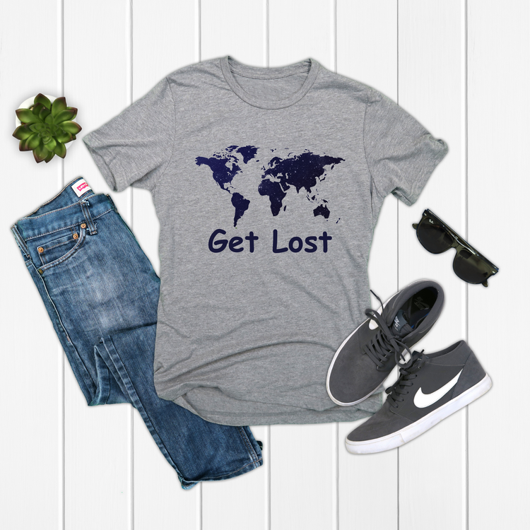 Get Lost Travel Adventure Shirt