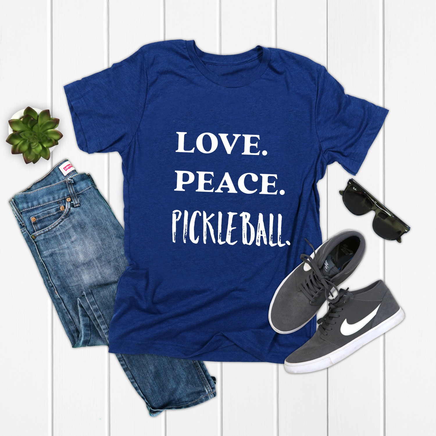 Love Peace Pickleball Game Day Shirt - Teegarb