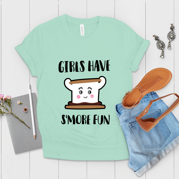 Girls Have Smore Fun Camping Shirt