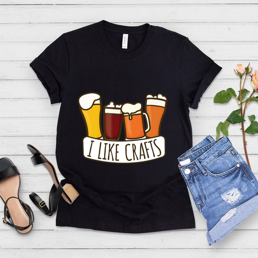 I Like Crafts Beer Lover Funny Drinking Shirt - Teegarb