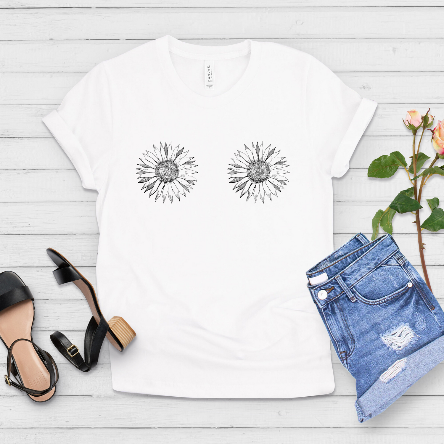 Sunflower Botanical Shirt - Teegarb