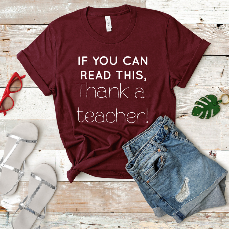 If You Can Read This Thank A Teacher Bibliophile Gift