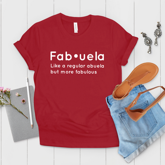 Fabuela Definition Grandma Shirt