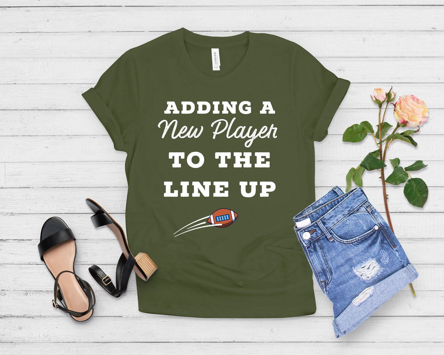 Adding New Player To The Line Up Baby Bump Shirt - Teegarb