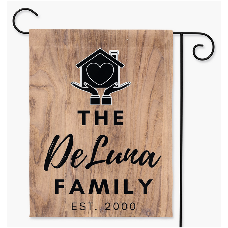 Personalized Family Name Yard Flag