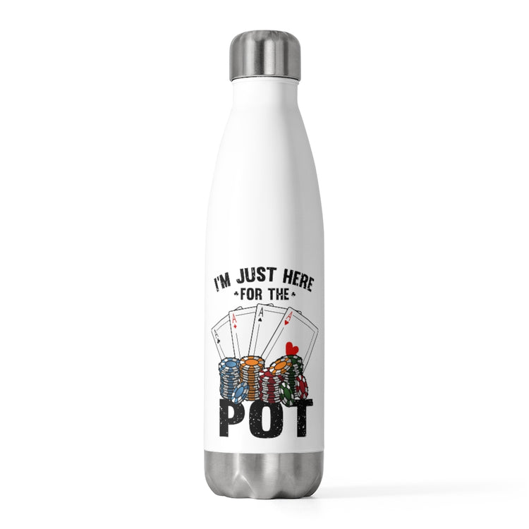 20oz Insulated Bottle  Humorous Casino Waging Luck Fortune Aces Jackpot Lover Novelty Betting Dice