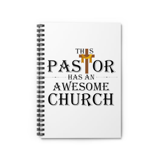 Spiral Notebook Hilarious Clergyman Priest Minister Parson Deacon Funny Preacher Cleric Clergy Men Women