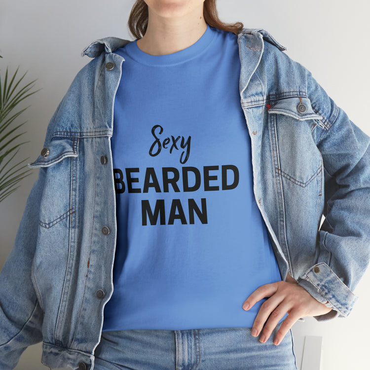 Shirt Funny Taken By The Sexy Bearded Mr And Mrs Wedding Couple Matching Marriage Humor T-Shirt Unisex Heavy Cotton Tee