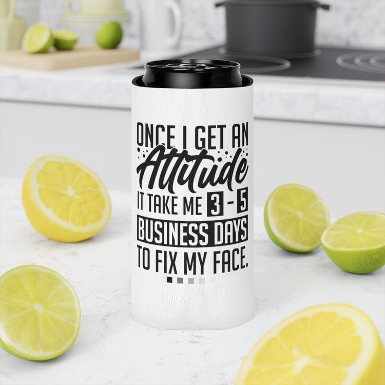 Beer Can Cooler Sleeve Humorous Easily Annoyed Sarcastic Statements Attitude Funny Hilarious Cranky