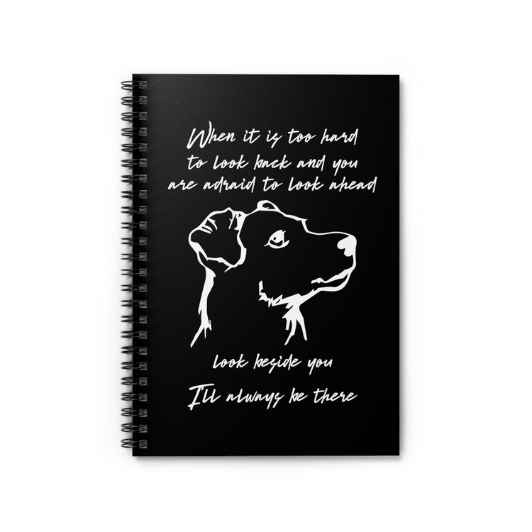 Yellow Labradors Enthusiasts Inspiring Quote Tee Shirt Gift | Cute Dog's Loyalty Illustration Men Women T Shirt Spiral Notebook - Ruled Line