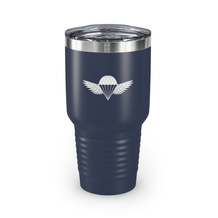 30oz Tumbler Stainless Steel  Colors Inspirational Servicemen Aircrafts Deployment Illustration Uplifting Militaries