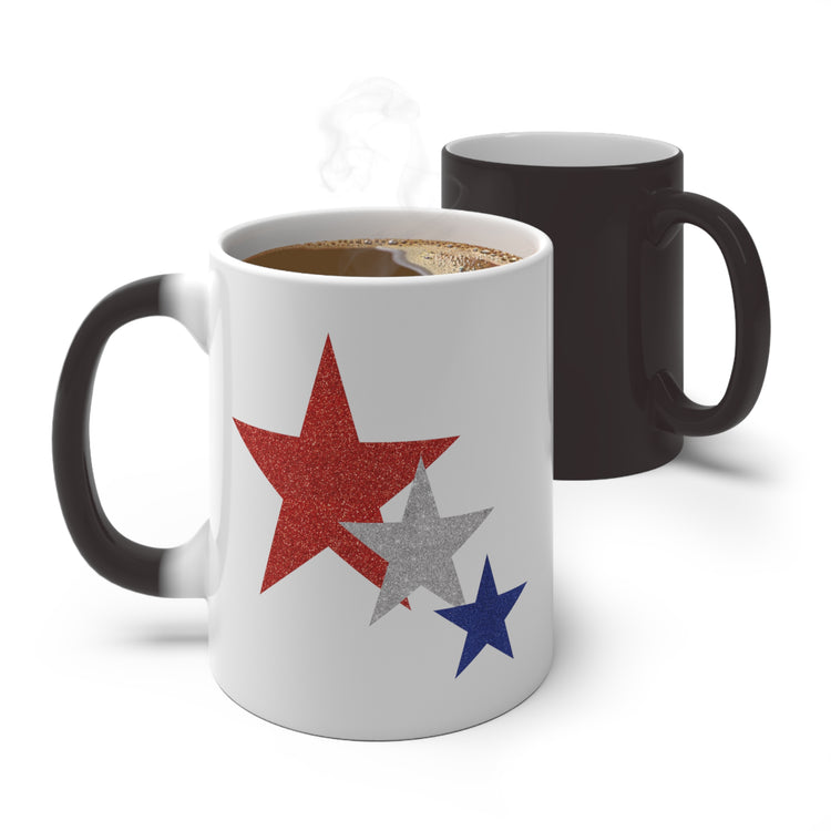 Three Stars Fourth Of July Color Changing Mug