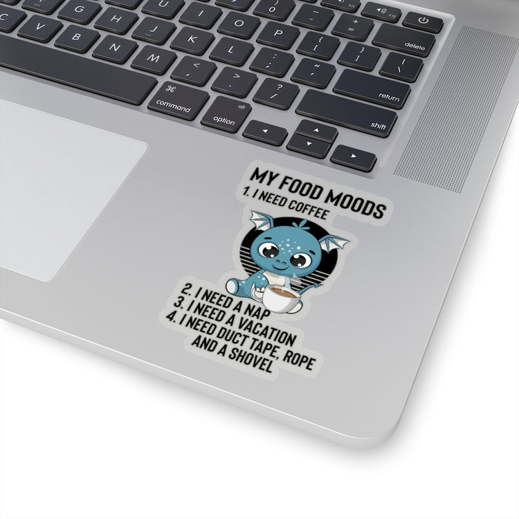 Sticker Decal Hilarious My Moods Coffee Tape Rope And Shovel Sarcasm Humorous Monsters Stickers For Laptop Car