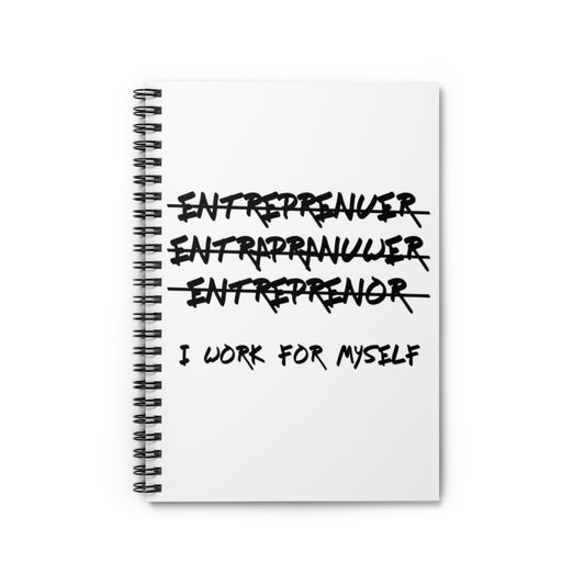 Spiral Notebook   Hilarious Entrepreneurs Comical Sayings Businessman Fan Humorous Businesswoman