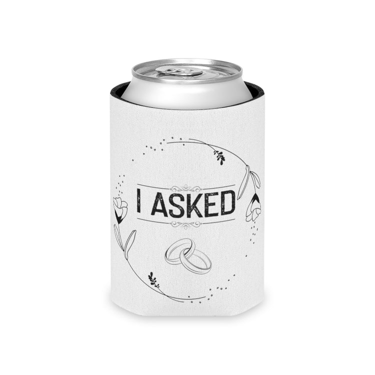 Beer Can Cooler Sleeve  Hilarious Boyfriend Proposal Celebrations Statements Gag Humorous Engagements