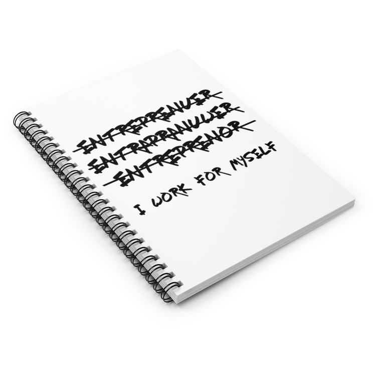 Spiral Notebook   Hilarious Entrepreneurs Comical Sayings Businessman Fan Humorous Businesswoman